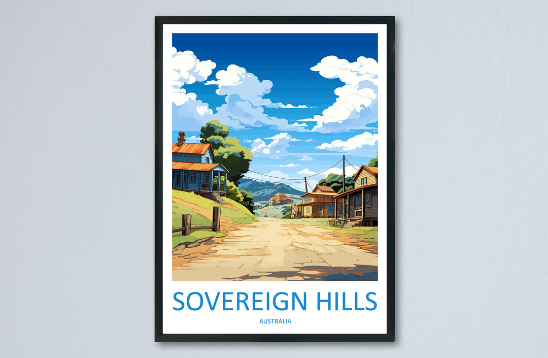 Sovereign Hills Travel Print Wall Art Sovereign Hills Wall Hanging Home Décor Sovereign Hills Gift Art Lovers Australia Art Lover Gift