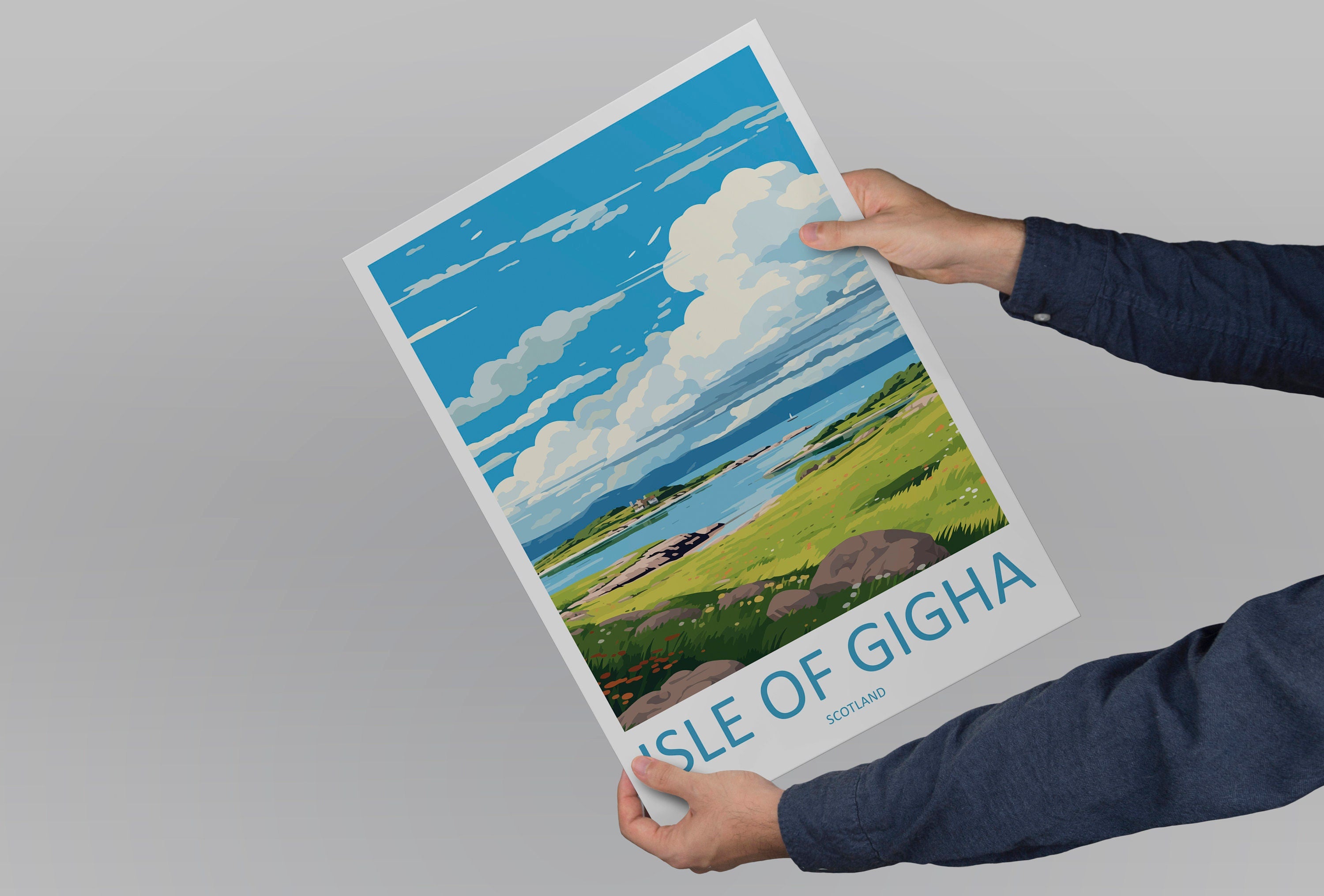 Isle Of Gigha Travel Print