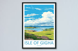 Isle Of Gigha Travel Print