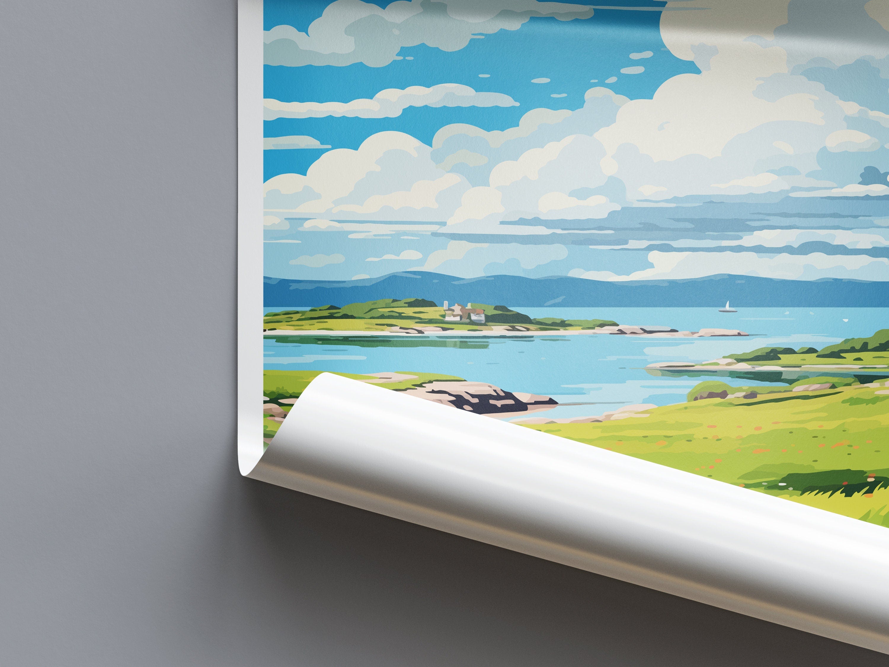 Isle Of Gigha Travel Print