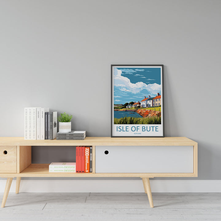 Isle Of Bute Travel Print Wall Art Isle Of Bute Wall Hanging Home Décor Isle Of Bute Gift Art Lovers Scotland Art Lover Travel Gift