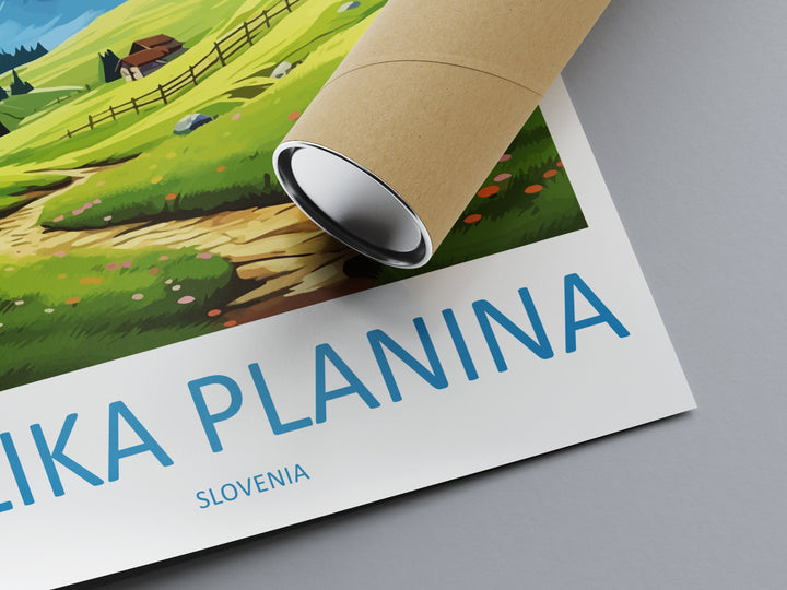 Velika Planina Travel Print Velika Planina Home Décor Slovenia Art Print Velika Planina Wall Print For Lake Bled Gift Wall Hanging Artwork