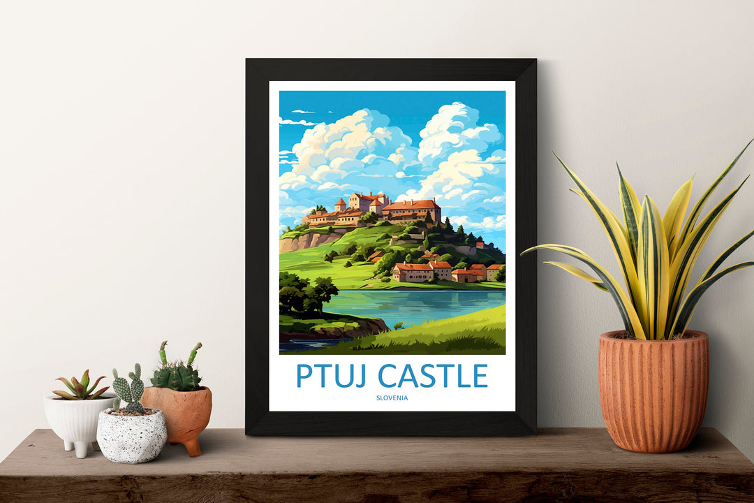 Ptuj Castle Travel Print Ptuj Castle Home Décor Slovenia Art Print Ptuj Castle Wall Print For Lake Bled Gift Wall Hanging Artwork