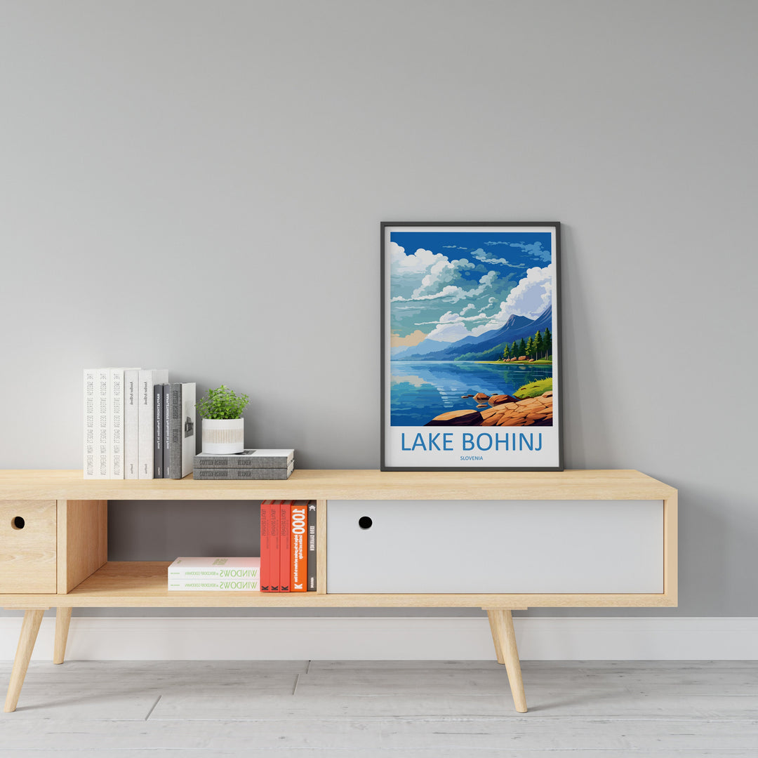 Lake Bohinj Travel Print Lake Bohinj Home Décor Slovenia Art Print Lake Bohinj Wall Print For Gift Wall Hanging Art Travel Slovenia Artwork