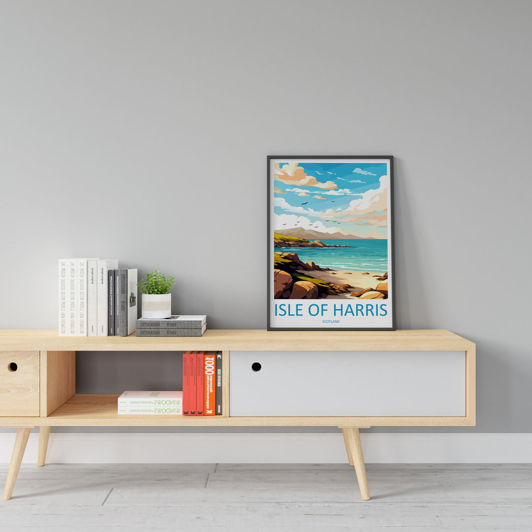 Isle Of Harris Travel Print Wall Art Isle Of Harris Wall Hanging Home Décor Isle Of Harris Gift Art Lovers Scotland Art Lover Gift Isle Art