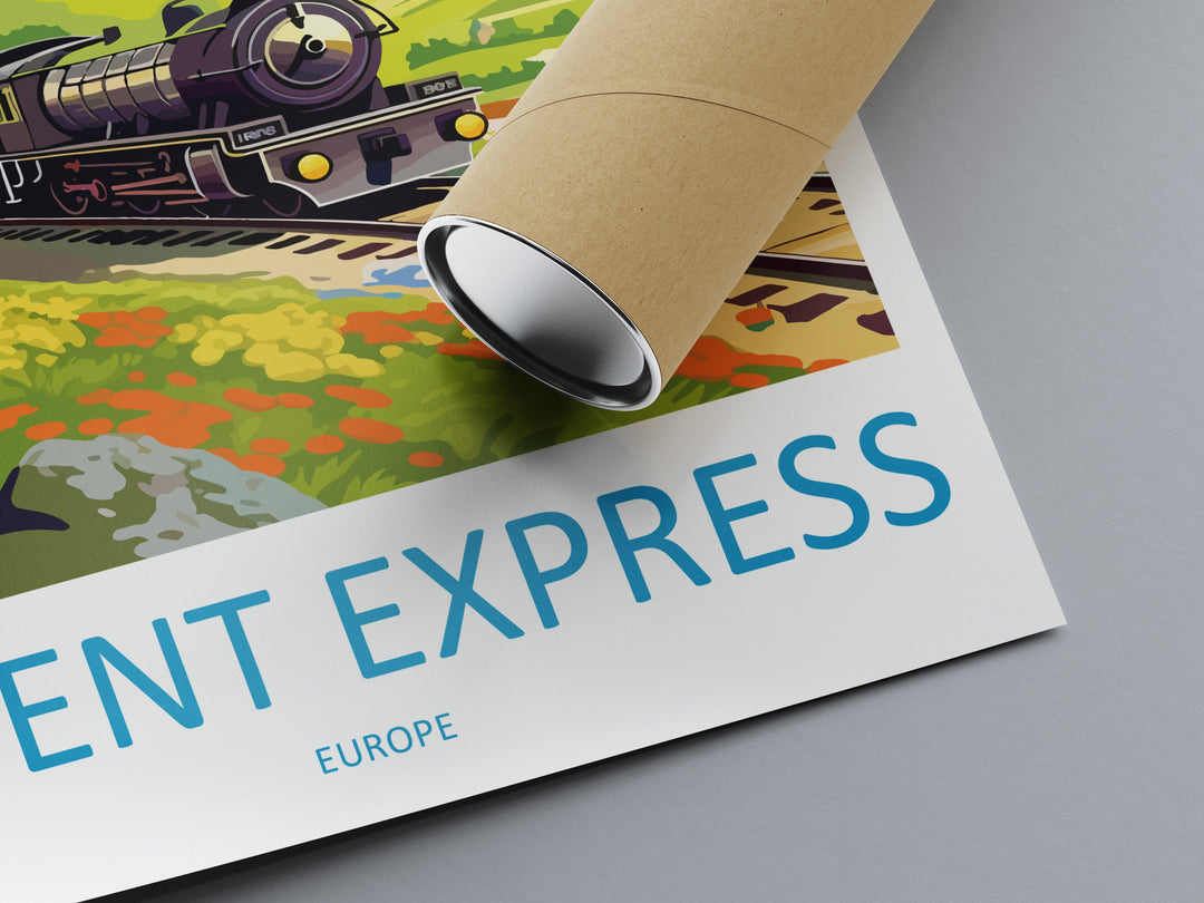 Orient Express Travel Print Wall Art Orient Express Wall Hanging Home Décor Orient Express Gift Art Lovers Europe Art Lover Gift Europe Deco