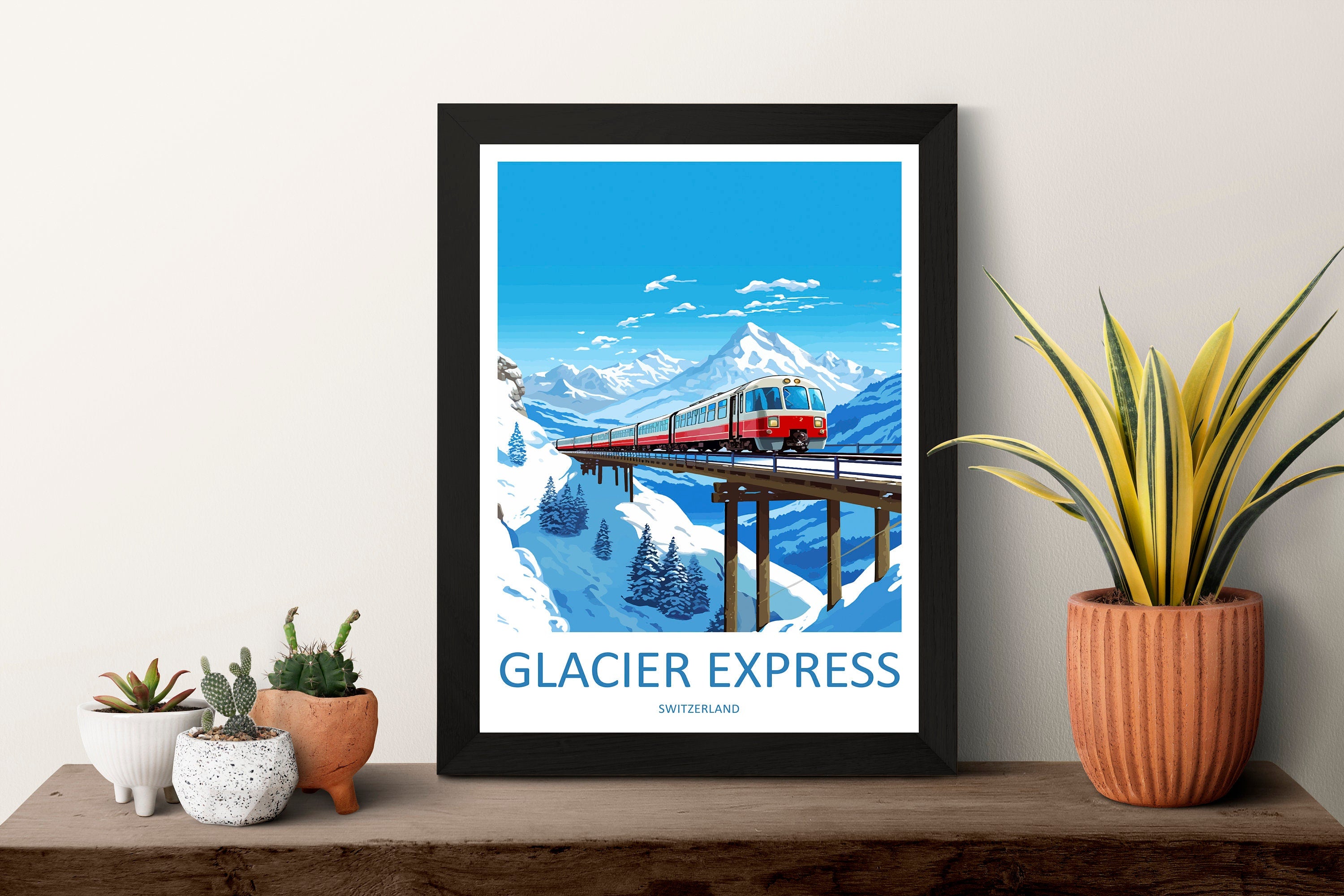 Glacier Express Travel Print