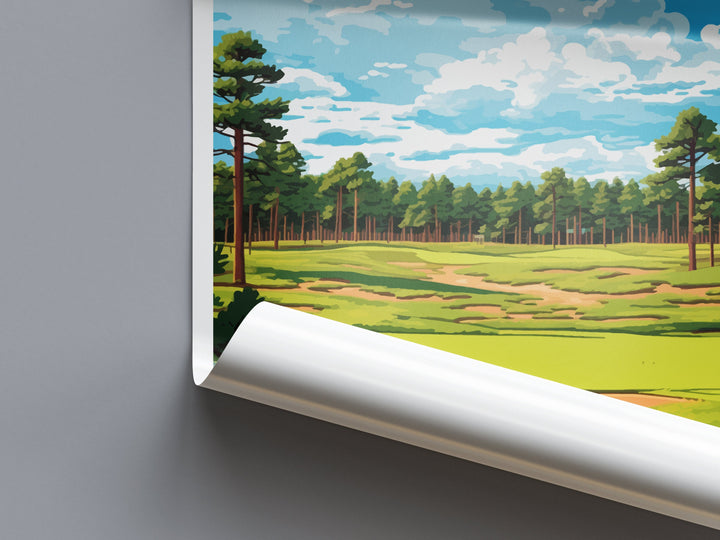 Pinehurst Golf Resort Travel Print Wall Art Pinehurst Golf Resort Wall Hanging Home Décor Pinehurst Golf Resort Art Gift Art Lovers Golf Art