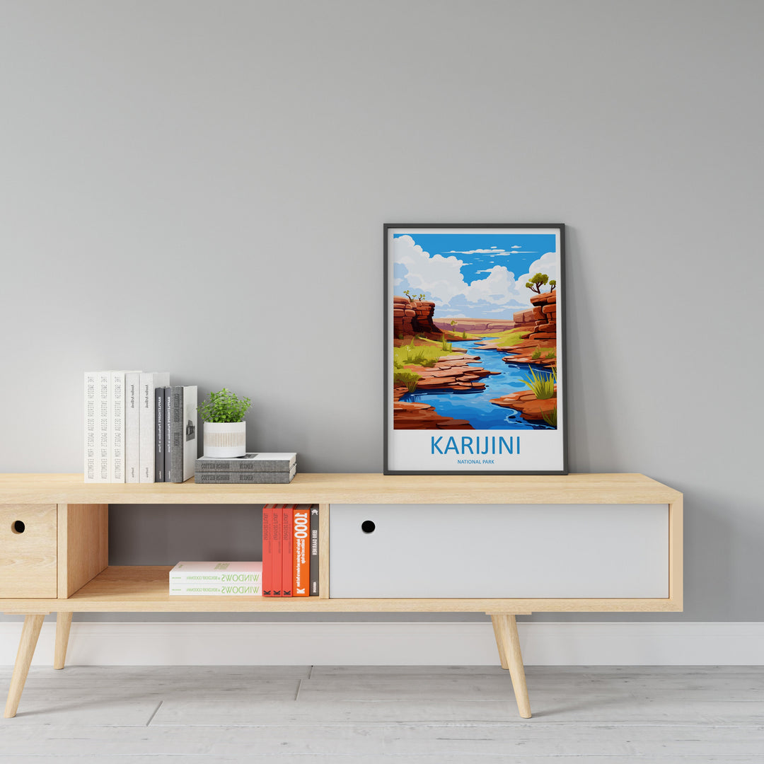 Karijini National Park Travel Print Wall Karijini National Park Wall Hanging Home Décor Karijini Gift Art Lovers Art Australia Art