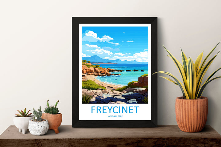 Freycinet National Park Travel Print Wall Freycinet National Park Wall Hanging Home Décor Freycinet Gift Art Lovers Art Australia Art