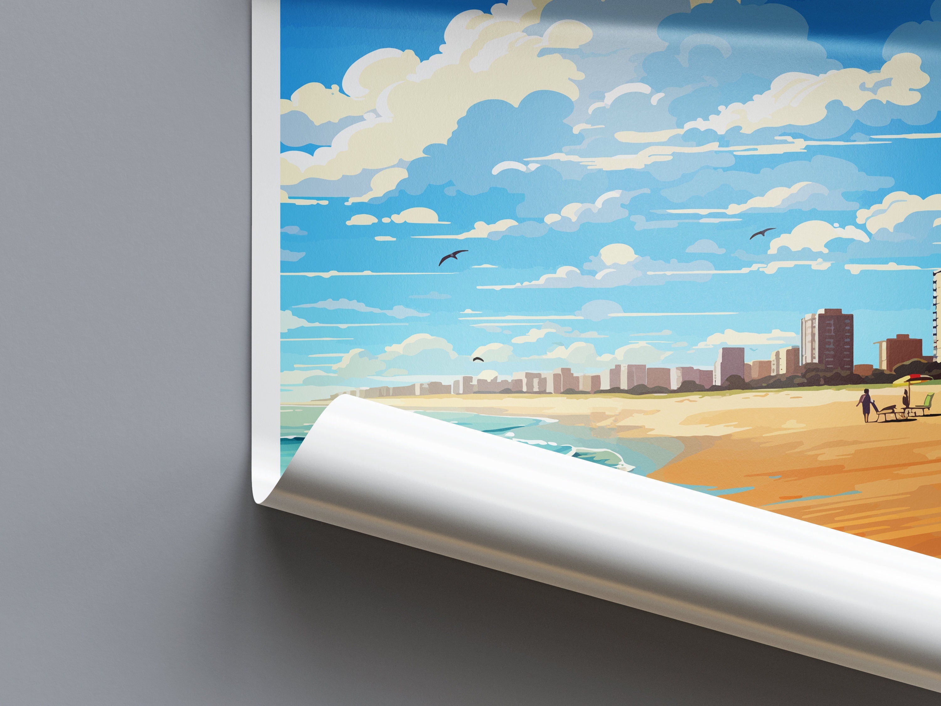 St Kilda Beach Travel Print