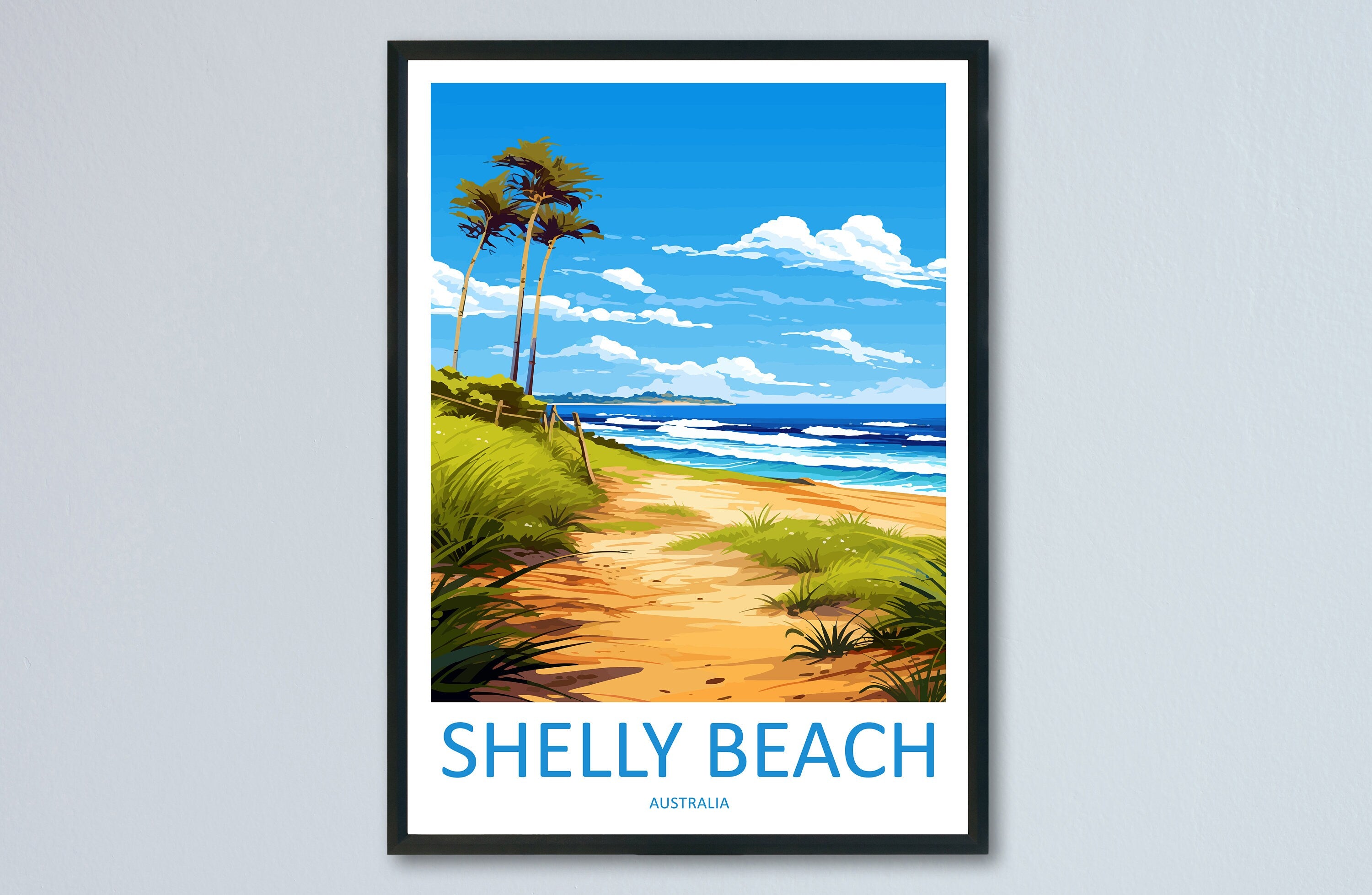 Shelly Beach Travel Print