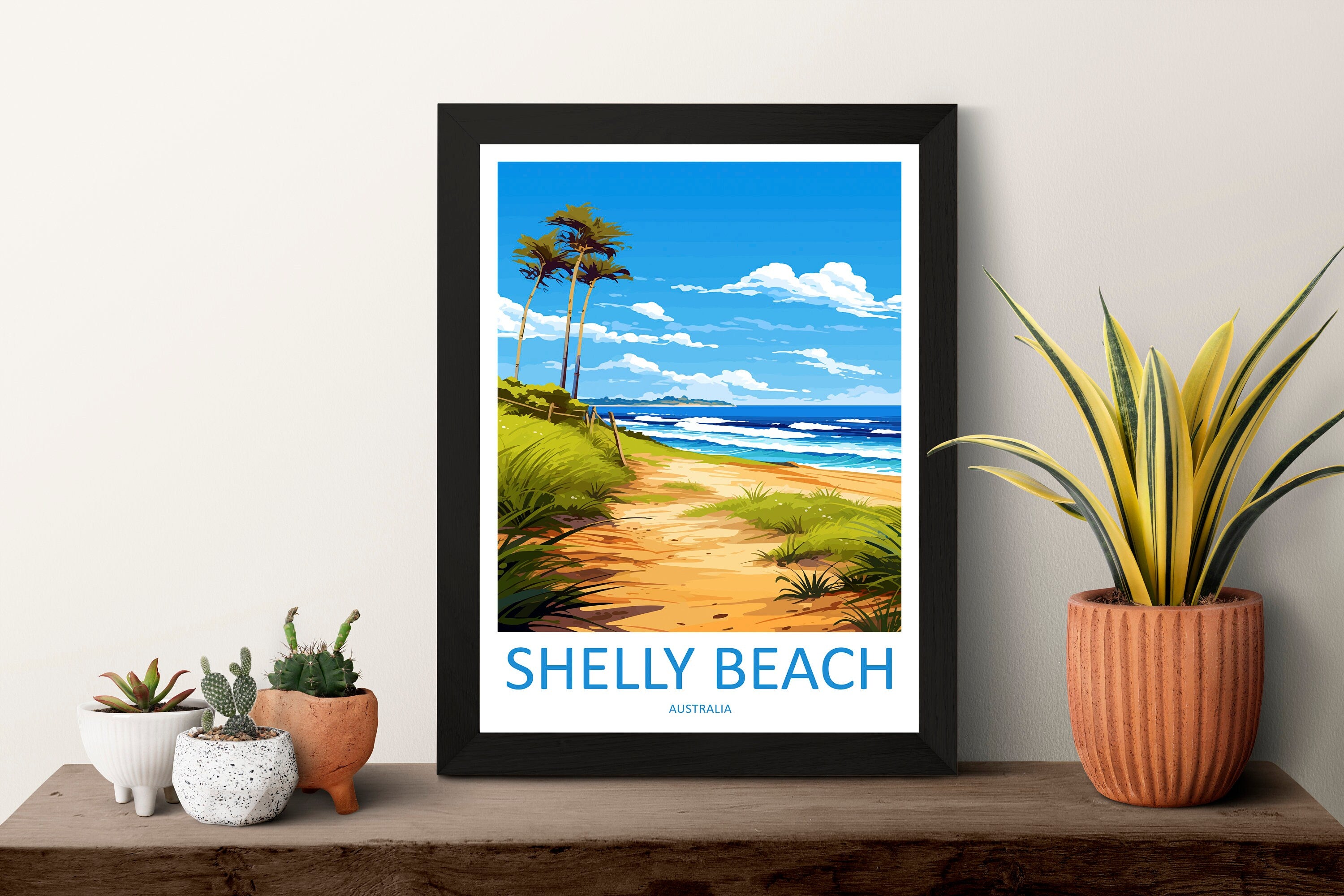 Shelly Beach Travel Print