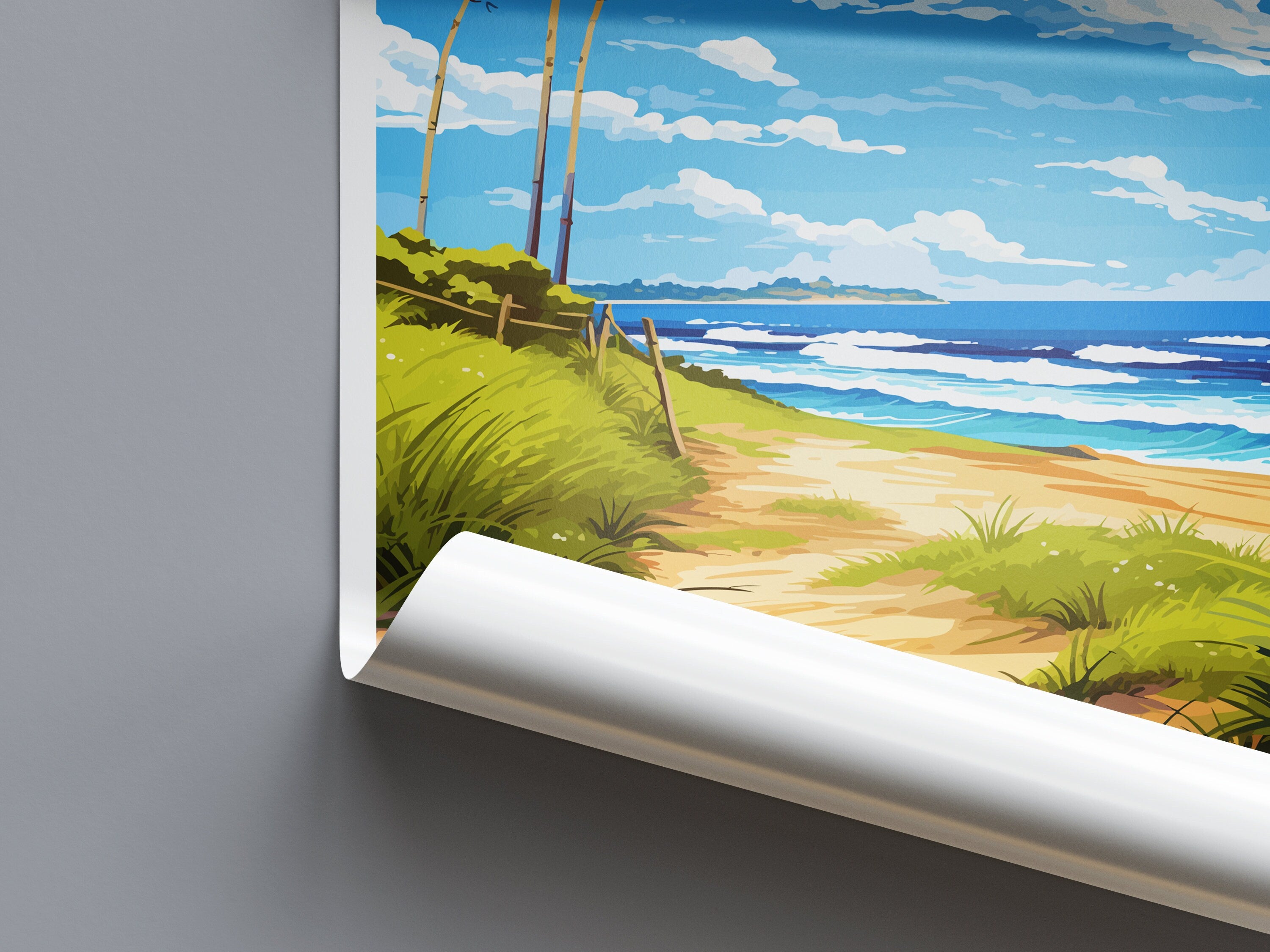 Shelly Beach Travel Print