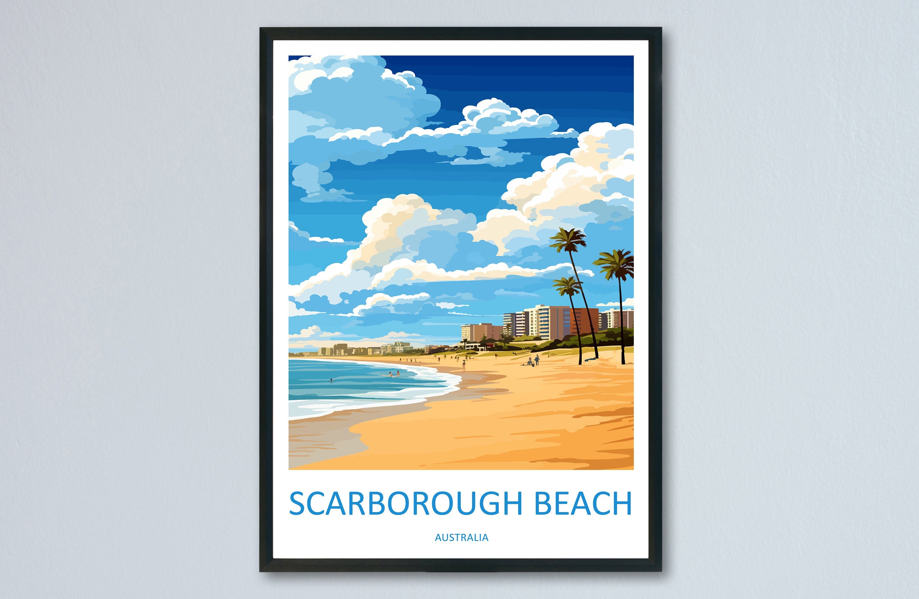 Scarborough Beach Travel Print