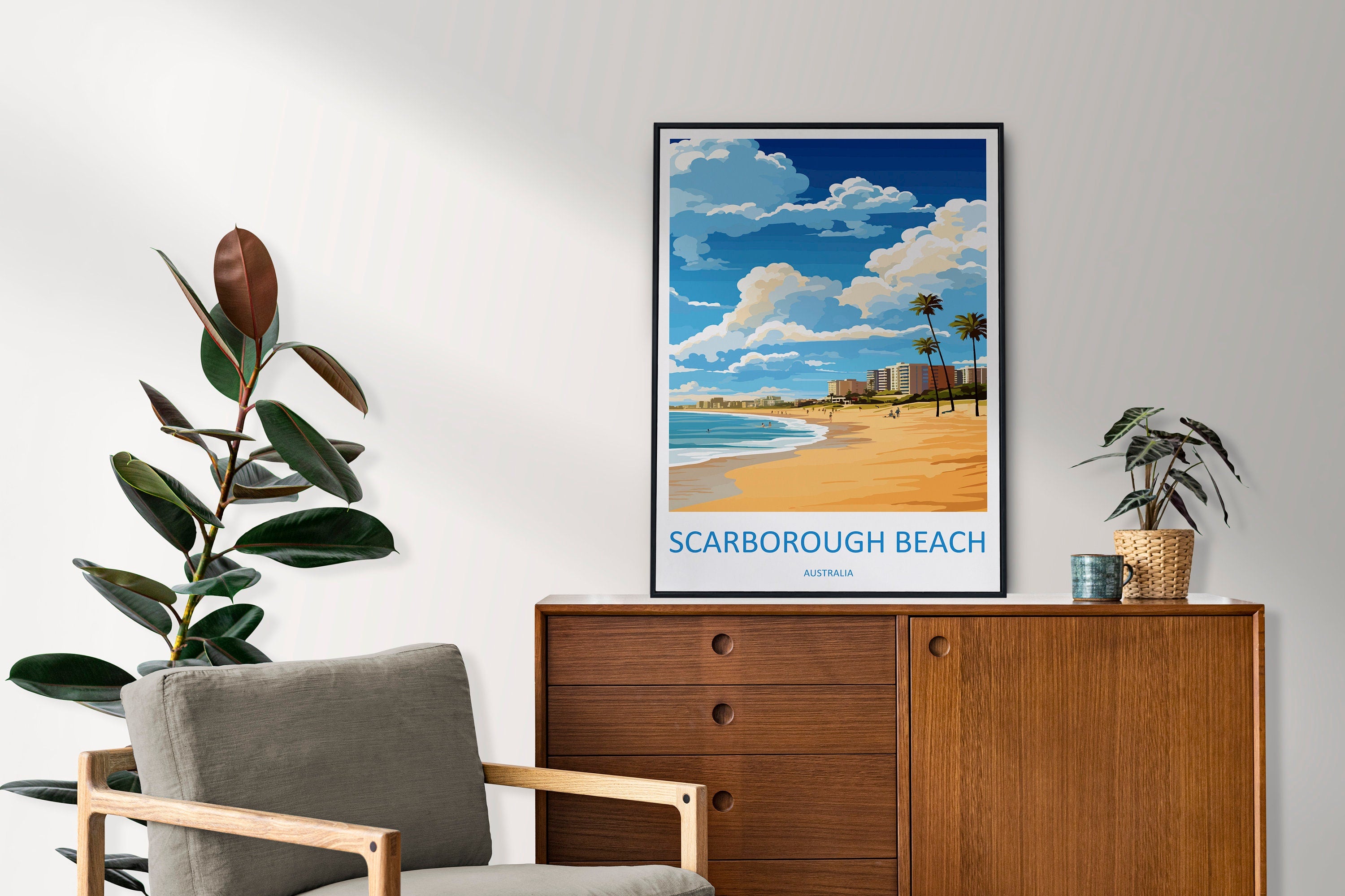 Scarborough Beach Travel Print