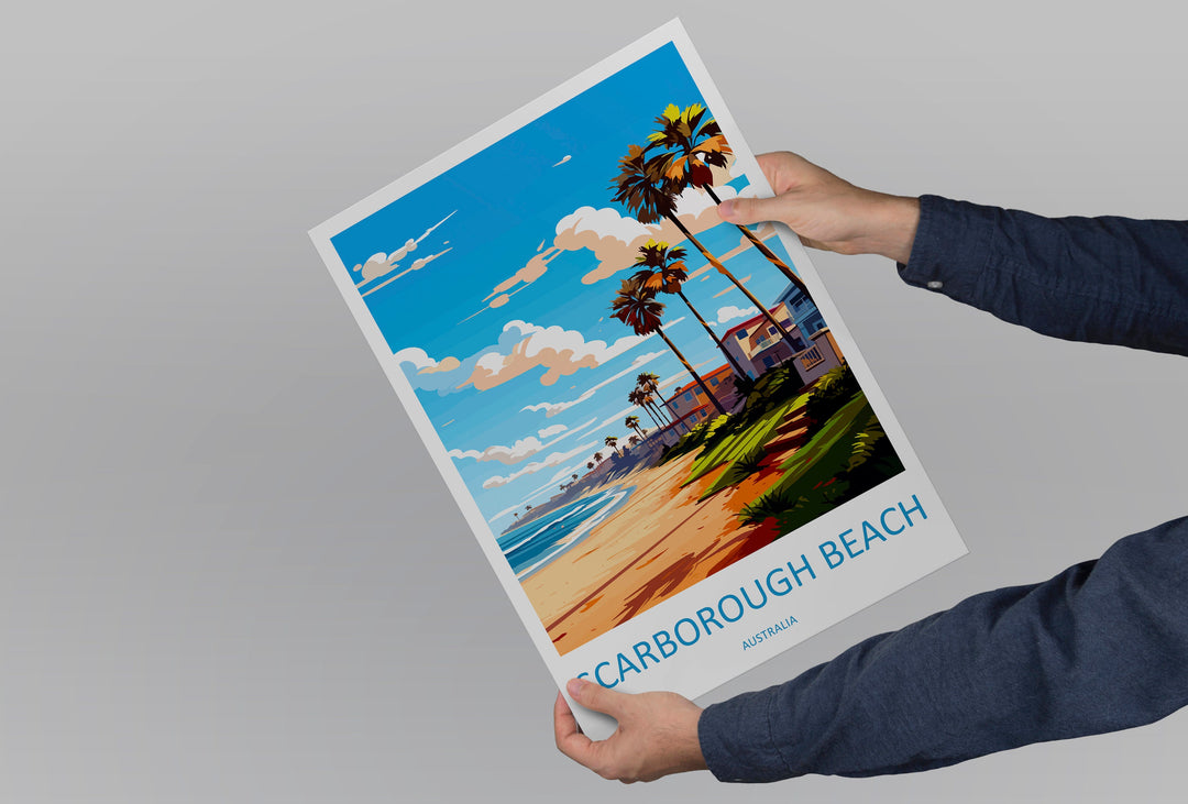 Scarborough Beach Travel Print Wall Art Scarborough Beach Wall Hanging Home Décor Scarborough Beach Gift Art Lovers Wall Art Australia