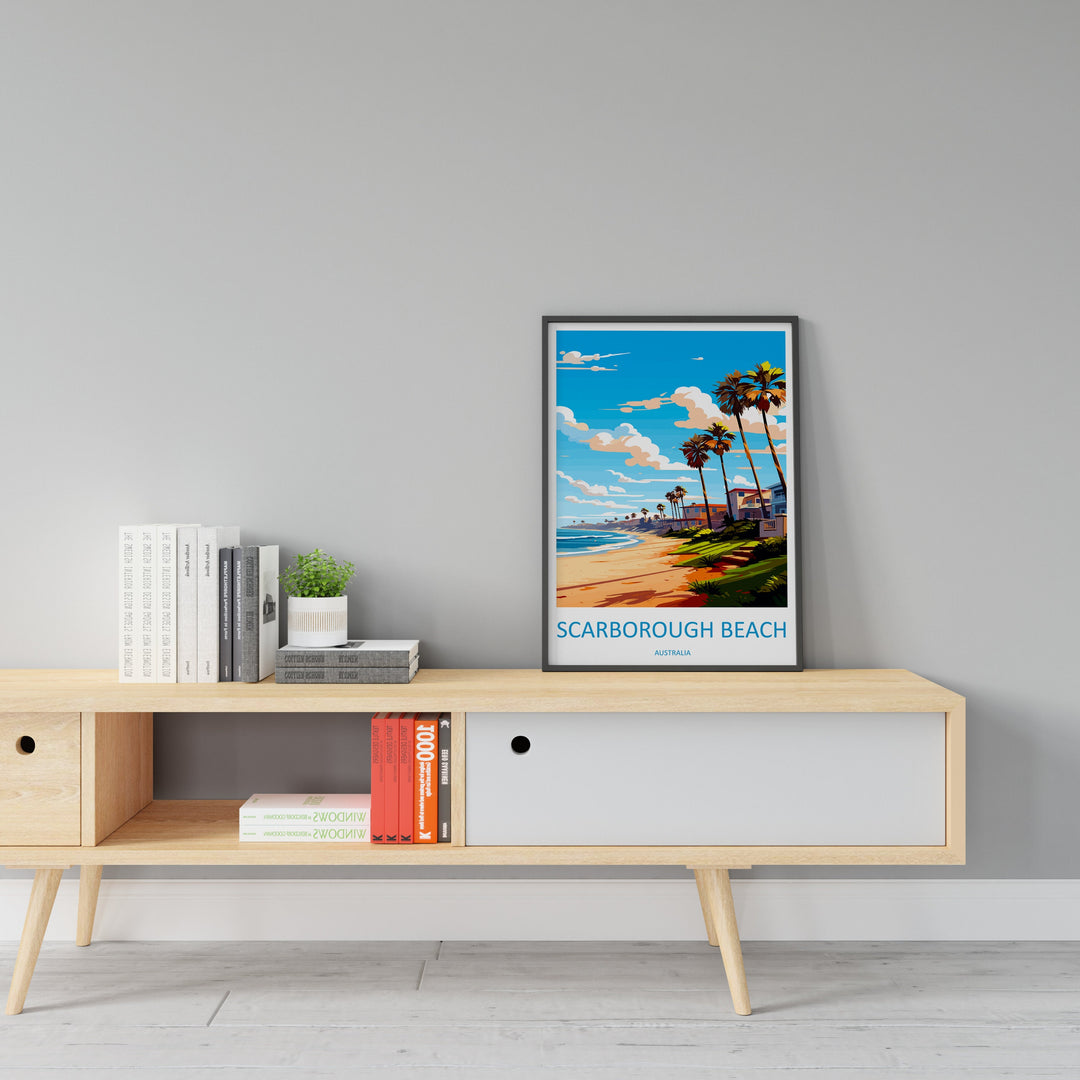 Scarborough Beach Travel Print Wall Art Scarborough Beach Wall Hanging Home Décor Scarborough Beach Gift Art Lovers Wall Art Australia