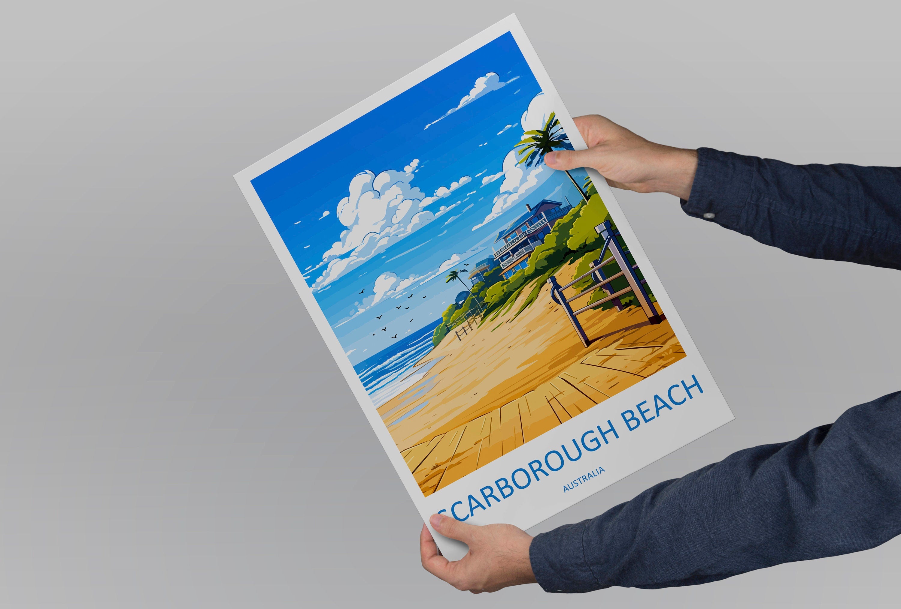 Scarborough Beach Travel Print