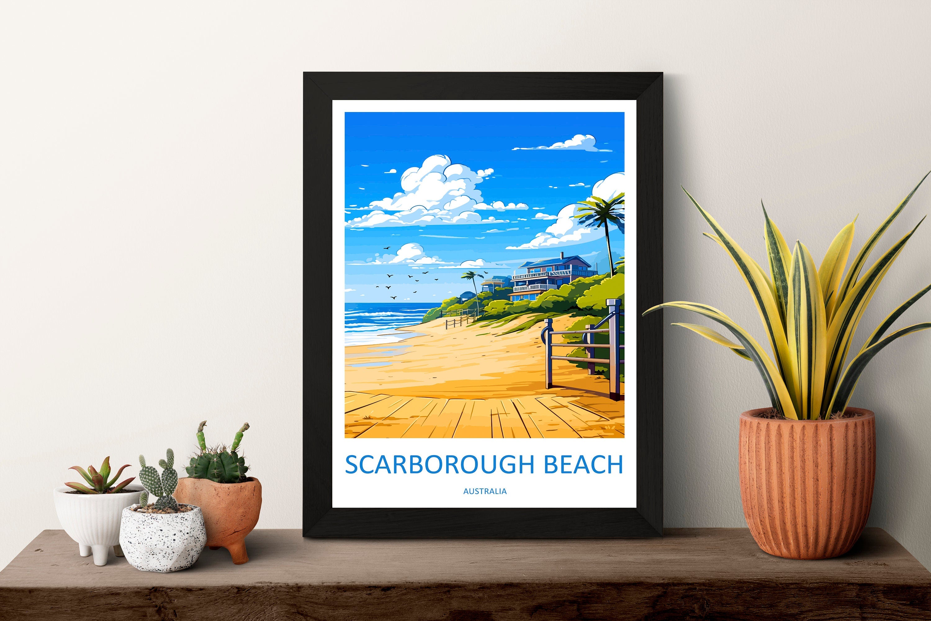 Scarborough Beach Travel Print