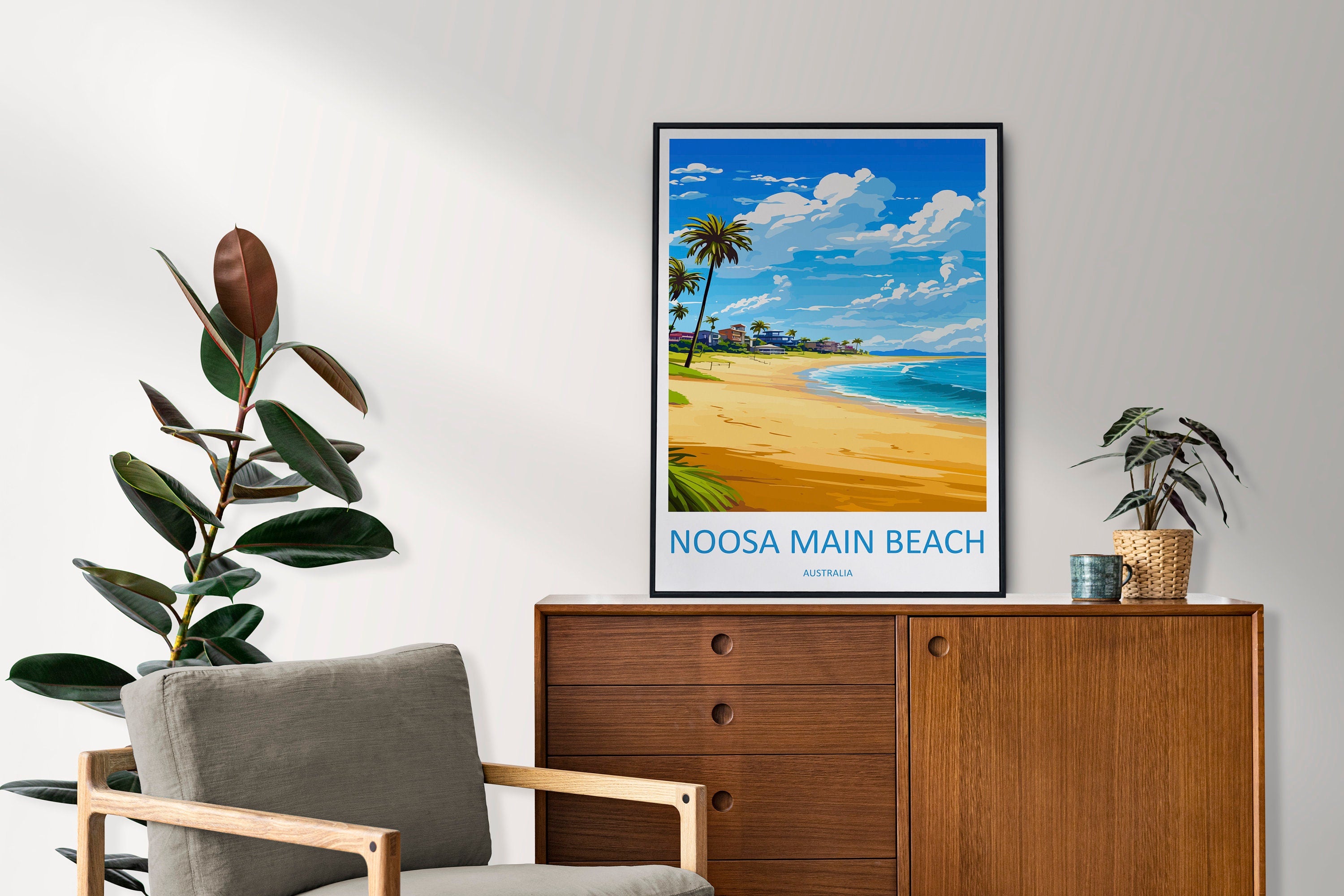 Noosa Main Beach Travel Print