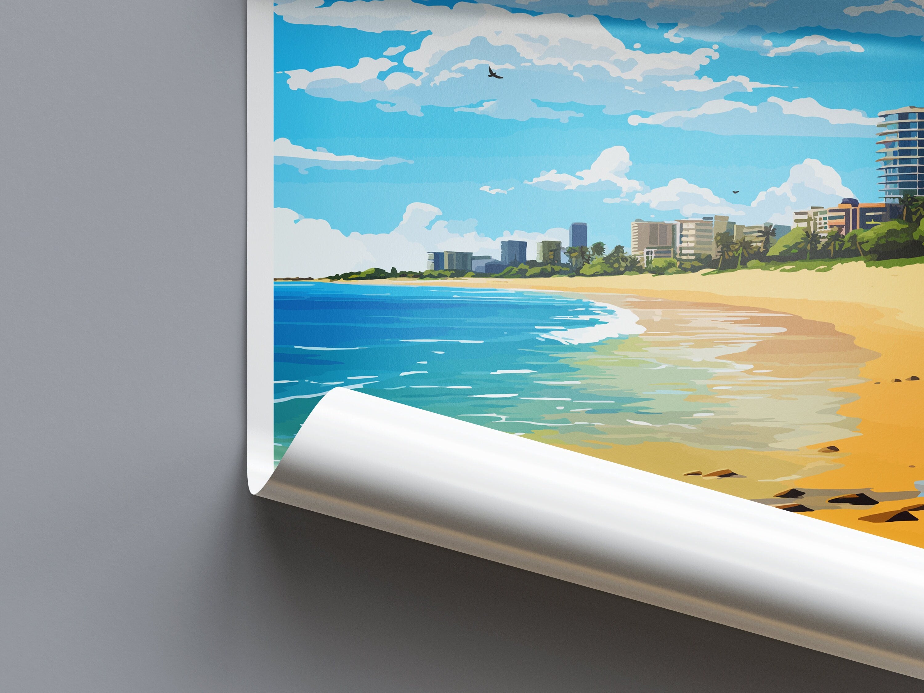 Mooloolaba Beach Travel Print