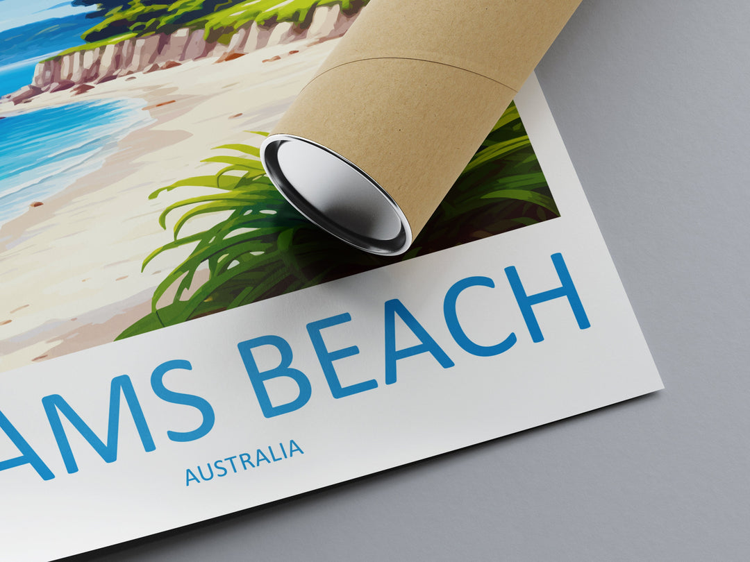 Hyams Beach Travel Print Wall Art Hyams Beach Wall Hanging Home Décor Hyams Beach Gift Art Lovers Wall Art Australia Poster Art