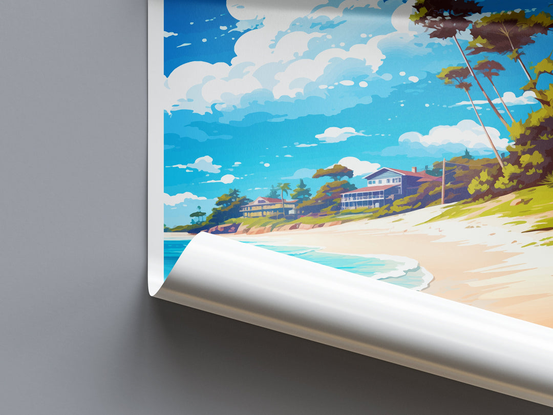 Hyams Beach Travel Print Wall Art Hyams Beach Wall Hanging Home Décor Hyams Beach Gift Art Lovers Wall Art Australia Poster Art
