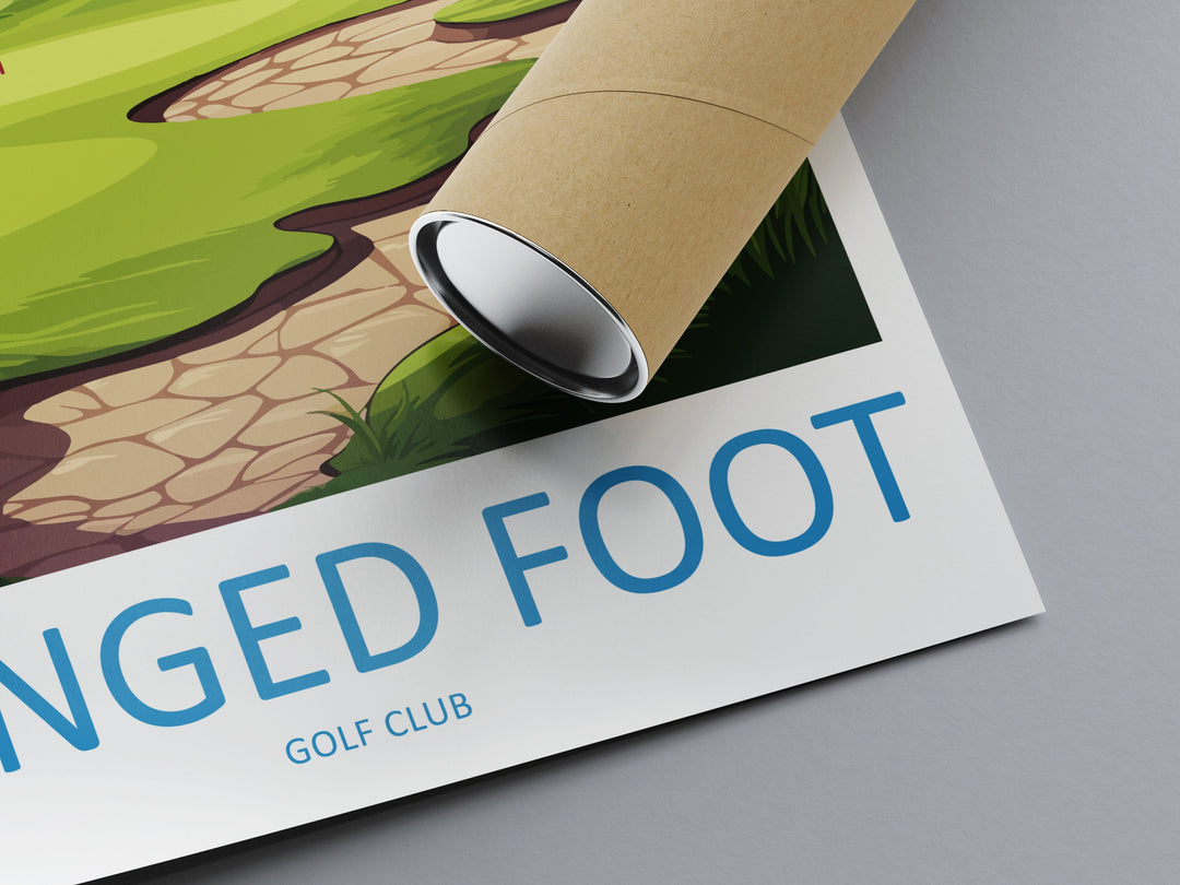 Winged Foot Golf Club Travel Print Wall Art Winged Foot Golf Club Wall Hanging Home Décor Winged Foot Golf Club Art Gift Art Lovers Golf Art