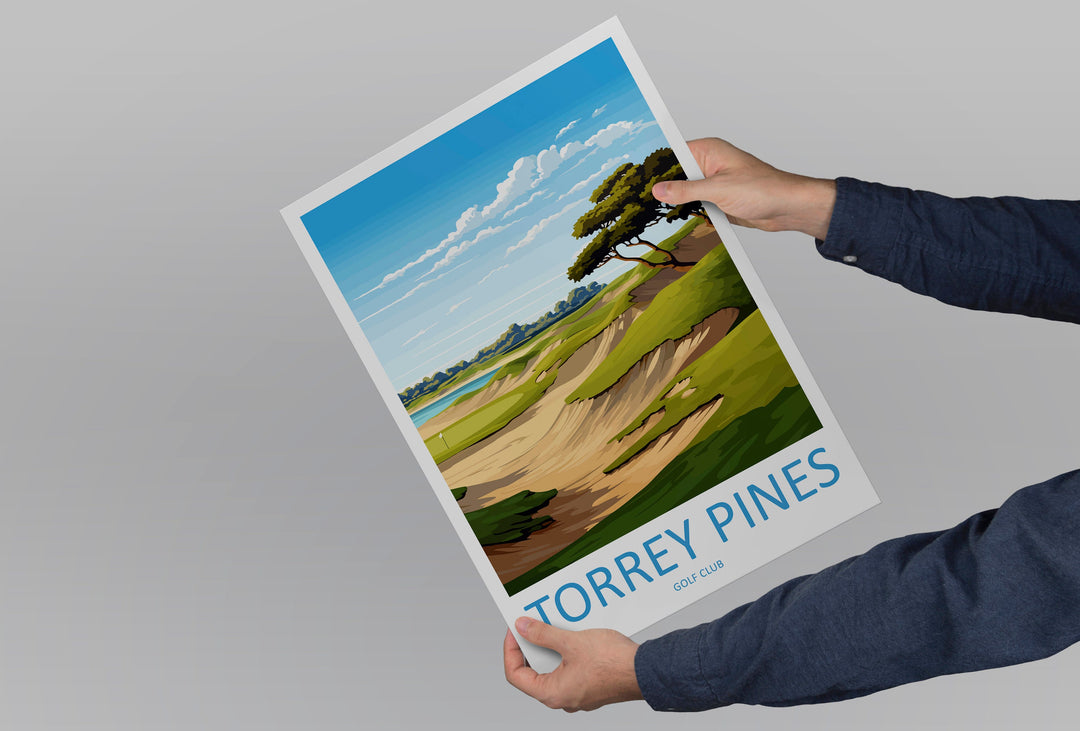 Torrey Pines Golf Course Travel Print Wall Art Torrey Pines Golf Course Wall Hanging Home Décor Torrey Pines Golf Course Gift Art Lovers