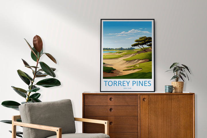 Torrey Pines Golf Course Travel Print Wall Art Torrey Pines Golf Course Wall Hanging Home Décor Torrey Pines Golf Course Gift Art Lovers