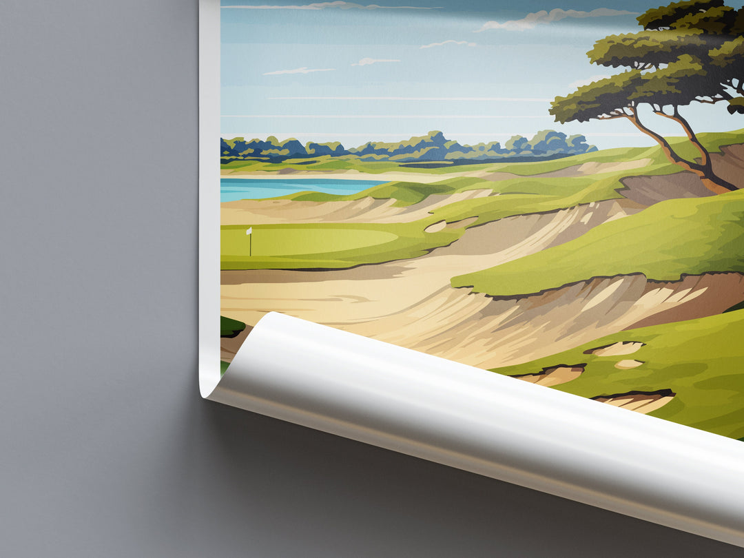 Torrey Pines Golf Course Travel Print Wall Art Torrey Pines Golf Course Wall Hanging Home Décor Torrey Pines Golf Course Gift Art Lovers