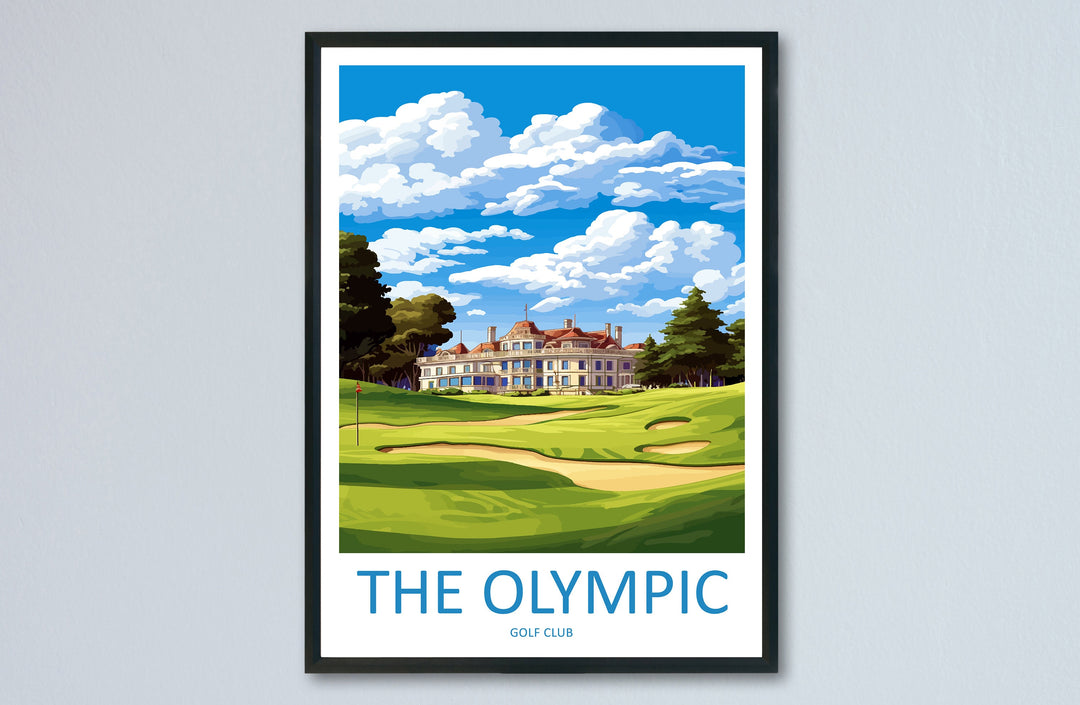 The Olympic Golf Club Travel Print Wall Art The Olympic Golf Course Wall Hanging Home Décor The Olympic Golf Course Gift Art Lovers