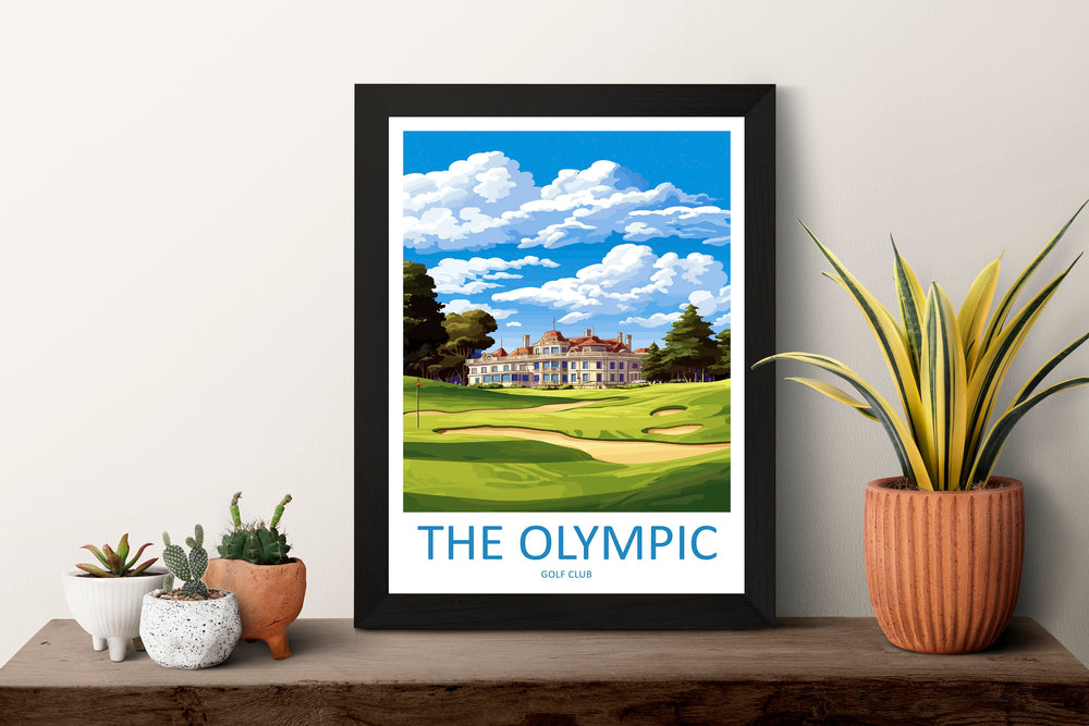The Olympic Golf Club Travel Print Wall Art The Olympic Golf Course Wall Hanging Home Décor The Olympic Golf Course Gift Art Lovers