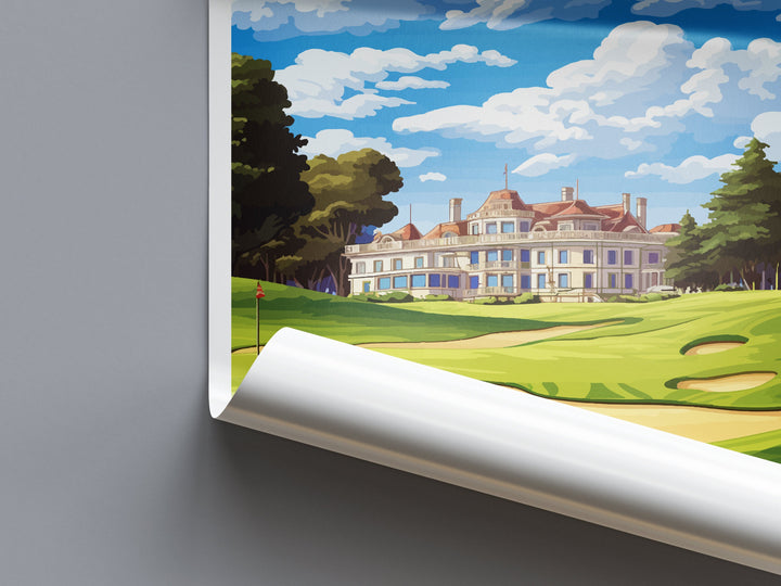 The Olympic Golf Club Travel Print Wall Art The Olympic Golf Course Wall Hanging Home Décor The Olympic Golf Course Gift Art Lovers