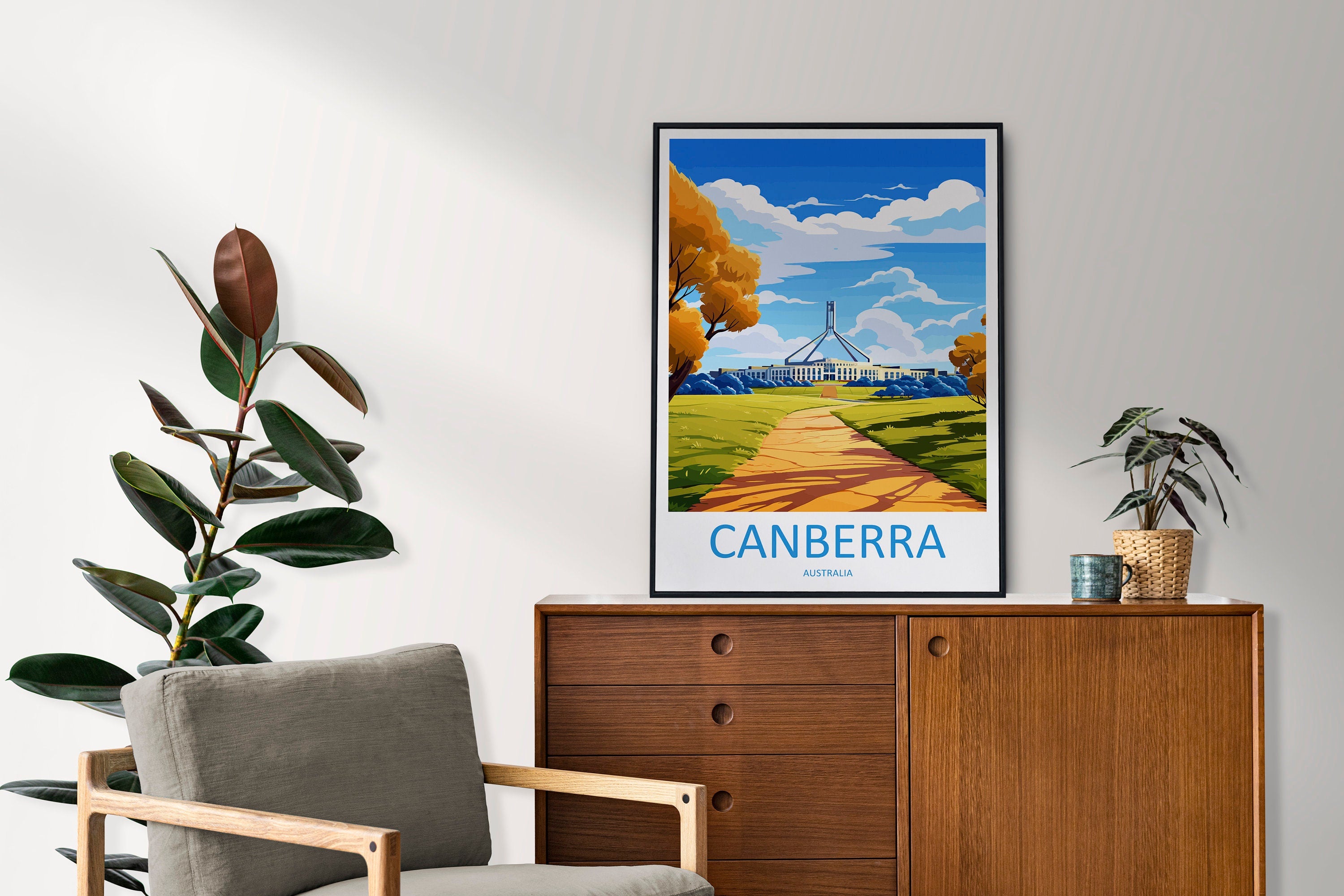 Canberra Travel Print