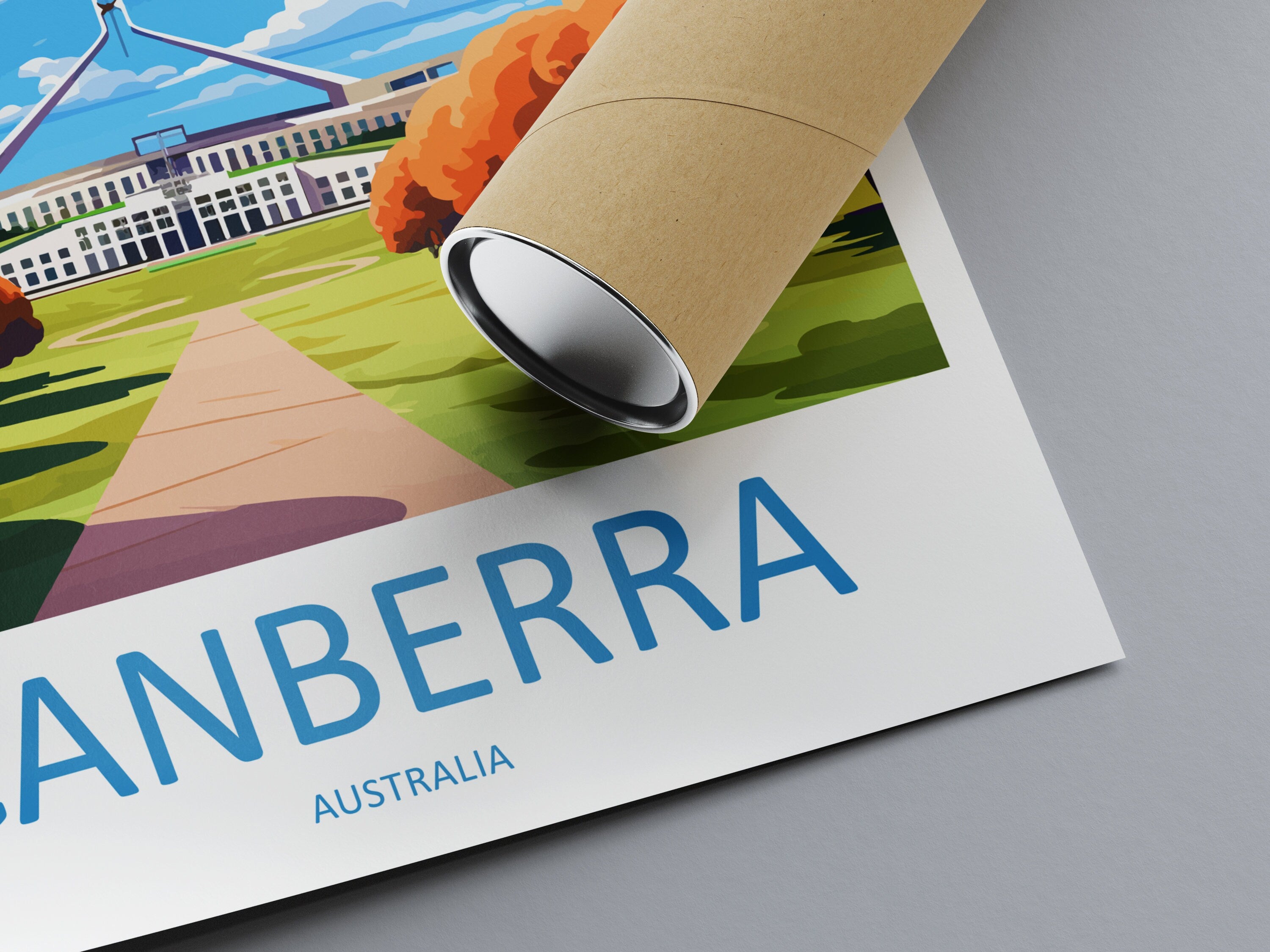 Canberra Travel Print