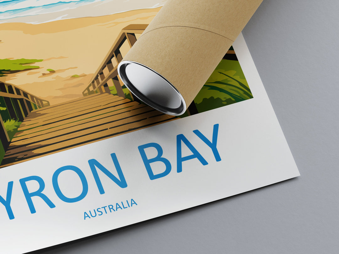 Byron Bay Travel Print Wall Art Byron Bay Wall Hanging Home Décor Byron Bay Gift Art Lovers Wall Art Australia Poster Art