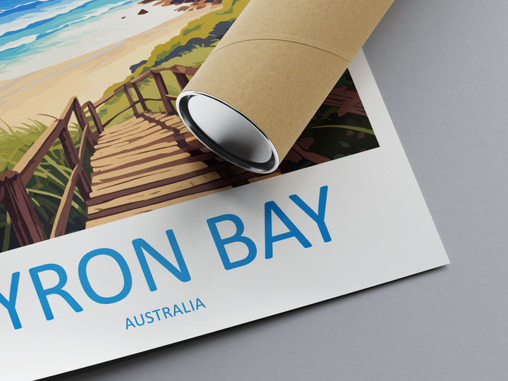 Byron Bay Travel Print Wall Art Byron Bay Wall Hanging Home Décor Byron Bay Gift Art Lovers Wall Art Australia Poster Art