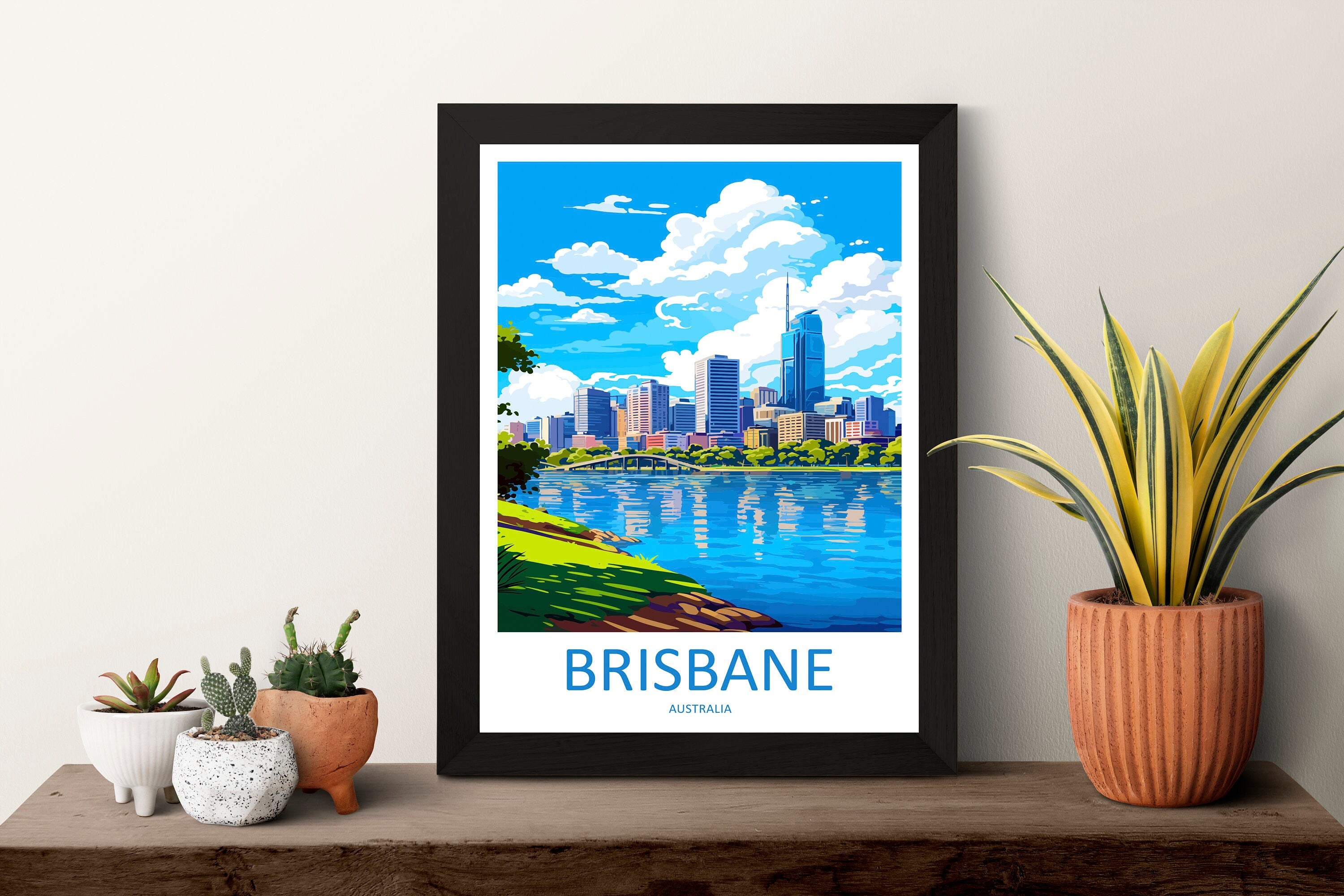 Brisbane Travel Print