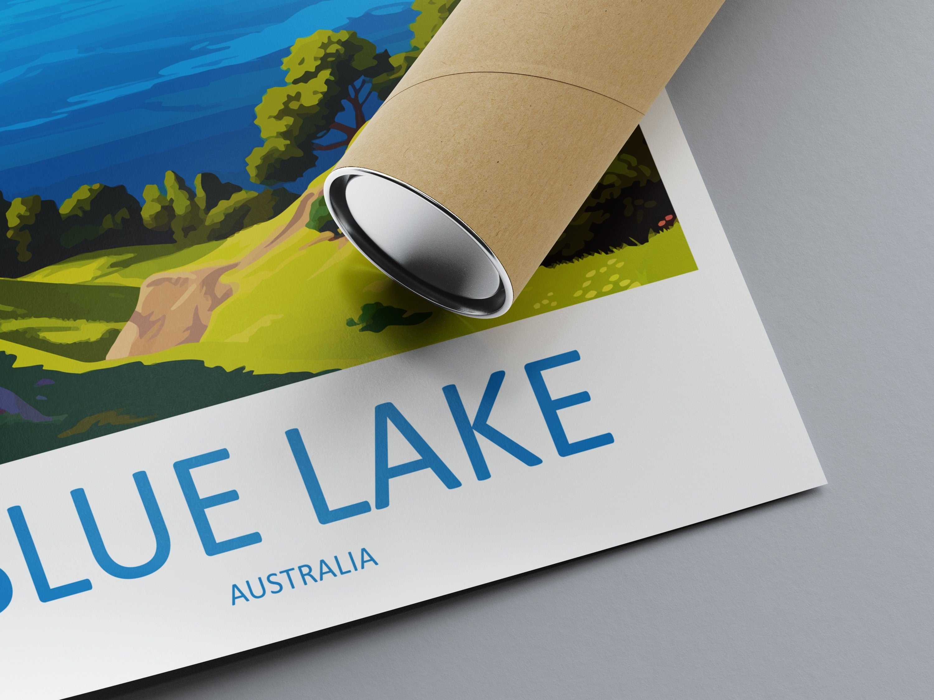 Blue Lake Travel Print