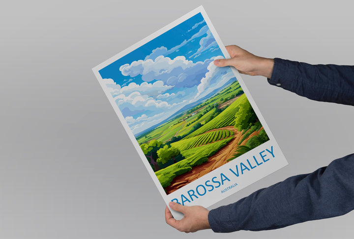 Barossa Valley Travel Print Wall Art Barossa Valley Wall Hanging Home Décor Barossa Valley Gift Art Lovers Wall Art Australia Poster Art