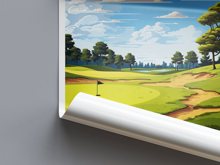 Olympia Fields Golf Club Travel Print Wall Art Olympia Fields Golf Club Wall Hanging Home Décor Olympia Fields Art Gift Art Lovers Golf Art