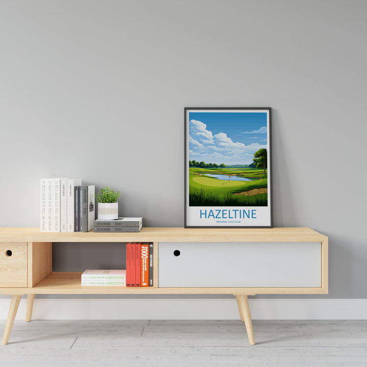 Hazeltine National Golf Club Travel Print Wall Art Hazeltine Golf Club Wall Hanging Home Décor Hazeltine Art Gift Art Lovers Golf Art
