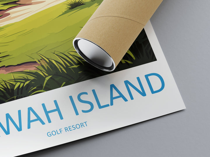 Kiawah Island Golf Club Travel Print Wall Art Kiawah Island Golf Club Wall Hanging Home Décor Kiawah Island Art Gift Art Lovers Golf Art