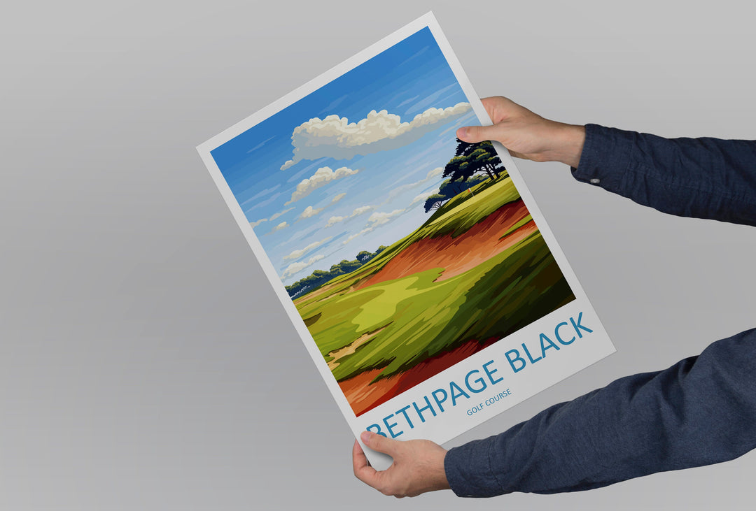 Bethpage Black Golf Club Travel Print Wall Art Bethpage Black Golf Club Wall Hanging Home Décor Bethpage Black Art Gift Art Lovers Golf Art