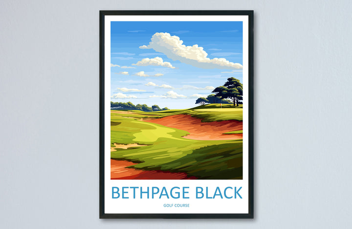 Bethpage Black Golf Club Travel Print Wall Art Bethpage Black Golf Club Wall Hanging Home Décor Bethpage Black Art Gift Art Lovers Golf Art