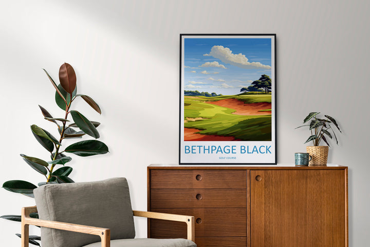 Bethpage Black Golf Club Travel Print Wall Art Bethpage Black Golf Club Wall Hanging Home Décor Bethpage Black Art Gift Art Lovers Golf Art