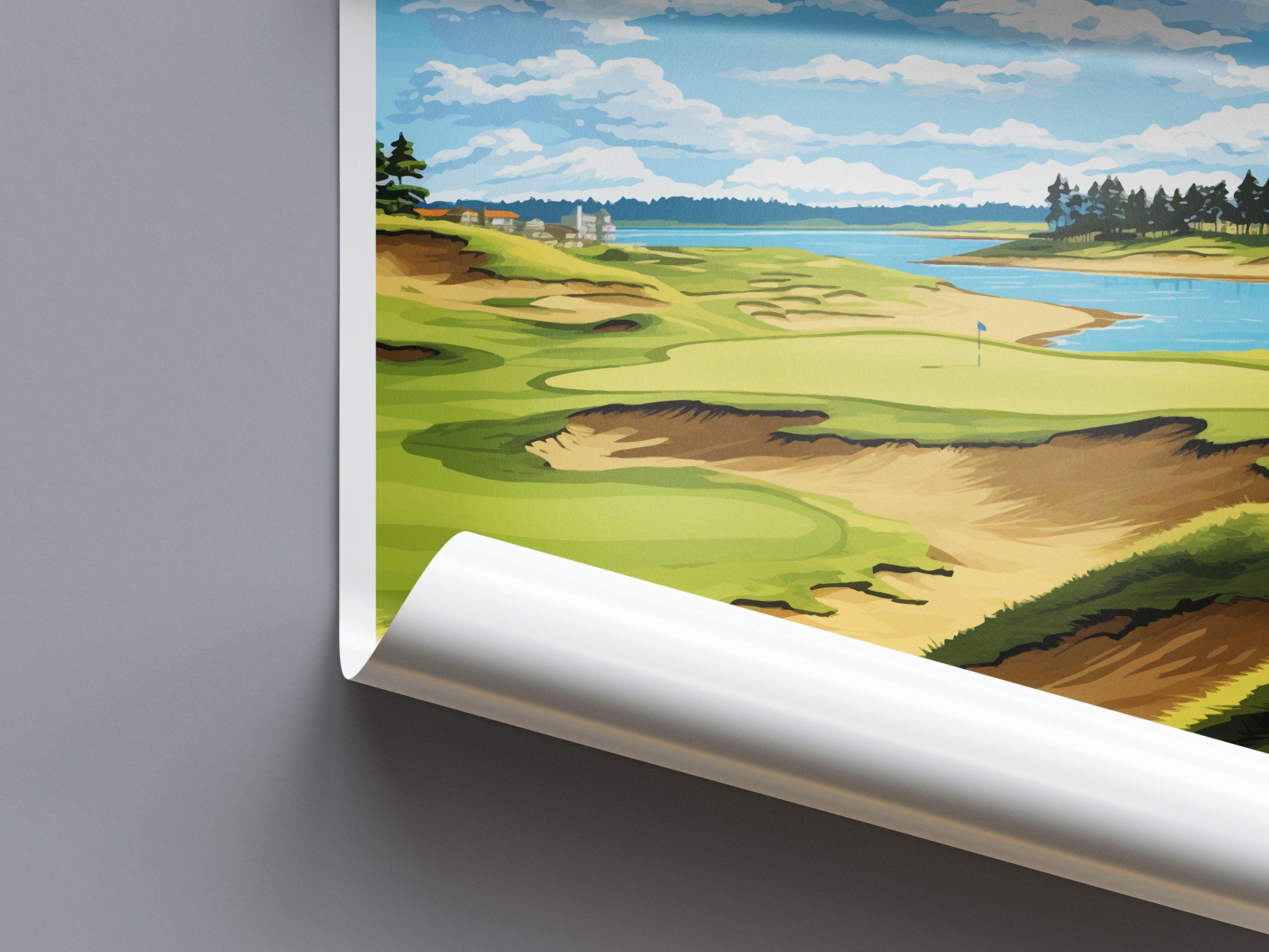 Chambers Bay Golf Club Travel Print