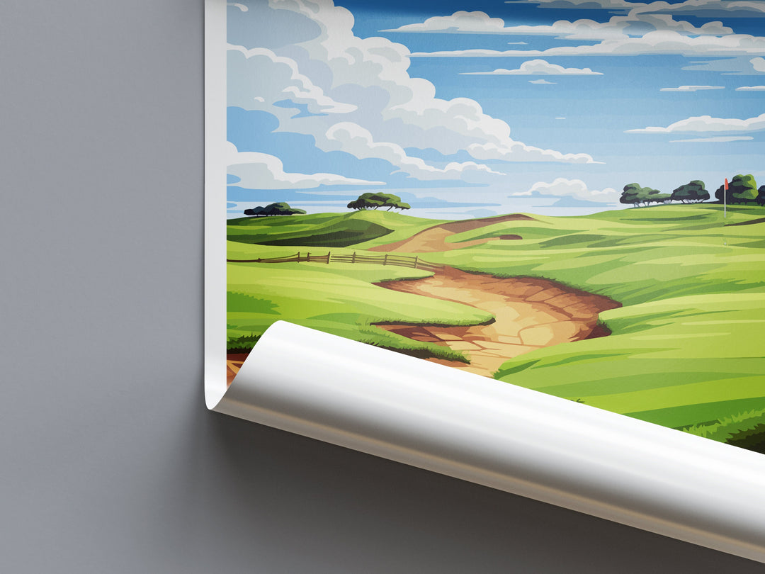 Erin Hills Golf Club Travel Print Wall Art Erin Hills Golf Club Wall Hanging Home Décor Erin Hills Golf Course Art Gift Art Lovers Golf Art